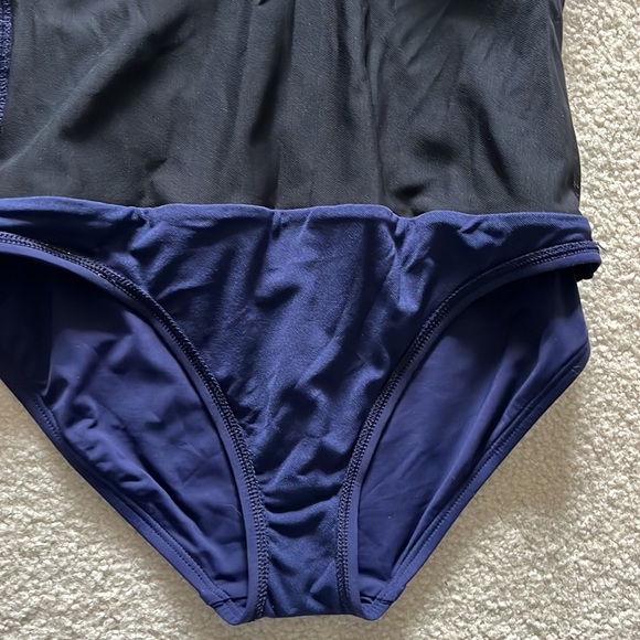 Tommy Bahama one piece navy swimsuit 10 - Picture 5 of 9